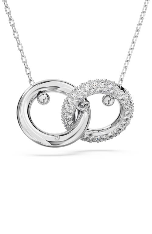Swarovski Dextera Interlink Pendant Necklace In Silver