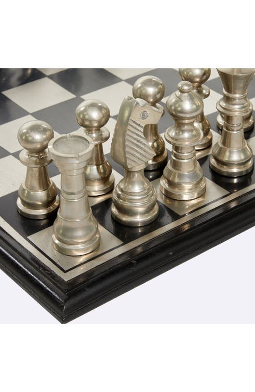 Shop Willow Row Silvertone Aluminum Chess Game Set