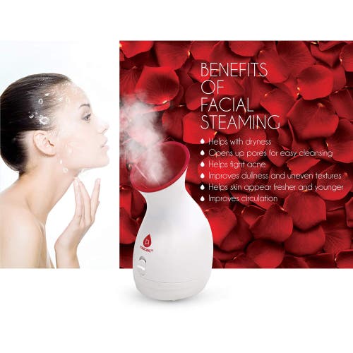 Pursonic Facial Steamer Hot Mist Moisturizing Spa In White