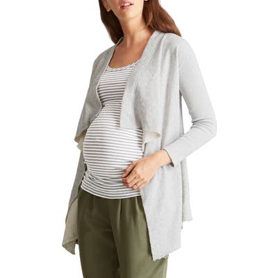 Ingrid & Isabel Drape Front Maternity Cardigan