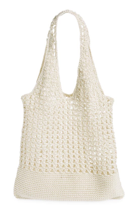 Shop Collection Xiix Open Weave Tote Bag In Natural