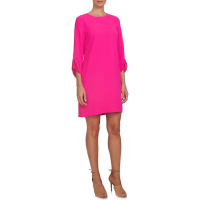 Cece Tie Sleeve Shift Dress, Pink