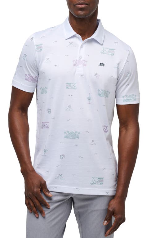 Travismathew Tiki Mapes Cotton Blend Polo In White