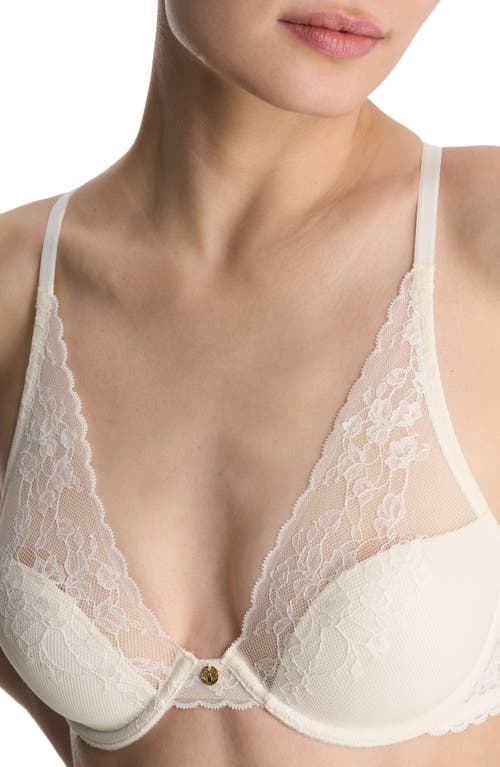 Shop Natori Cherry Blossom Convertible Underwire Bra In Ivory