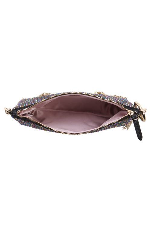 Shop Jimmy Choo Mini Callie Crystal Hotfix Satin Clutch In Black Hot Fix