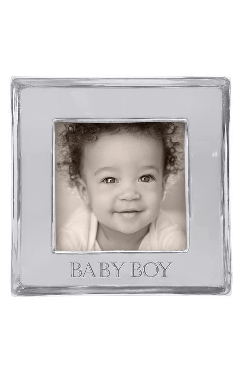 Mariposa Signature Baby Boy Recycled Aluminum Picture Frame in Silver at Nordstrom