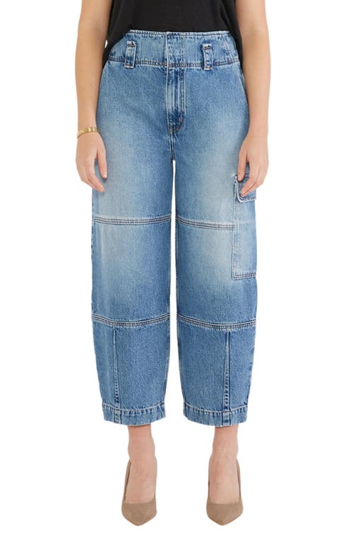 ÉTICA Juni High Waist Crop Relaxed Cargo Jeans in North Shore