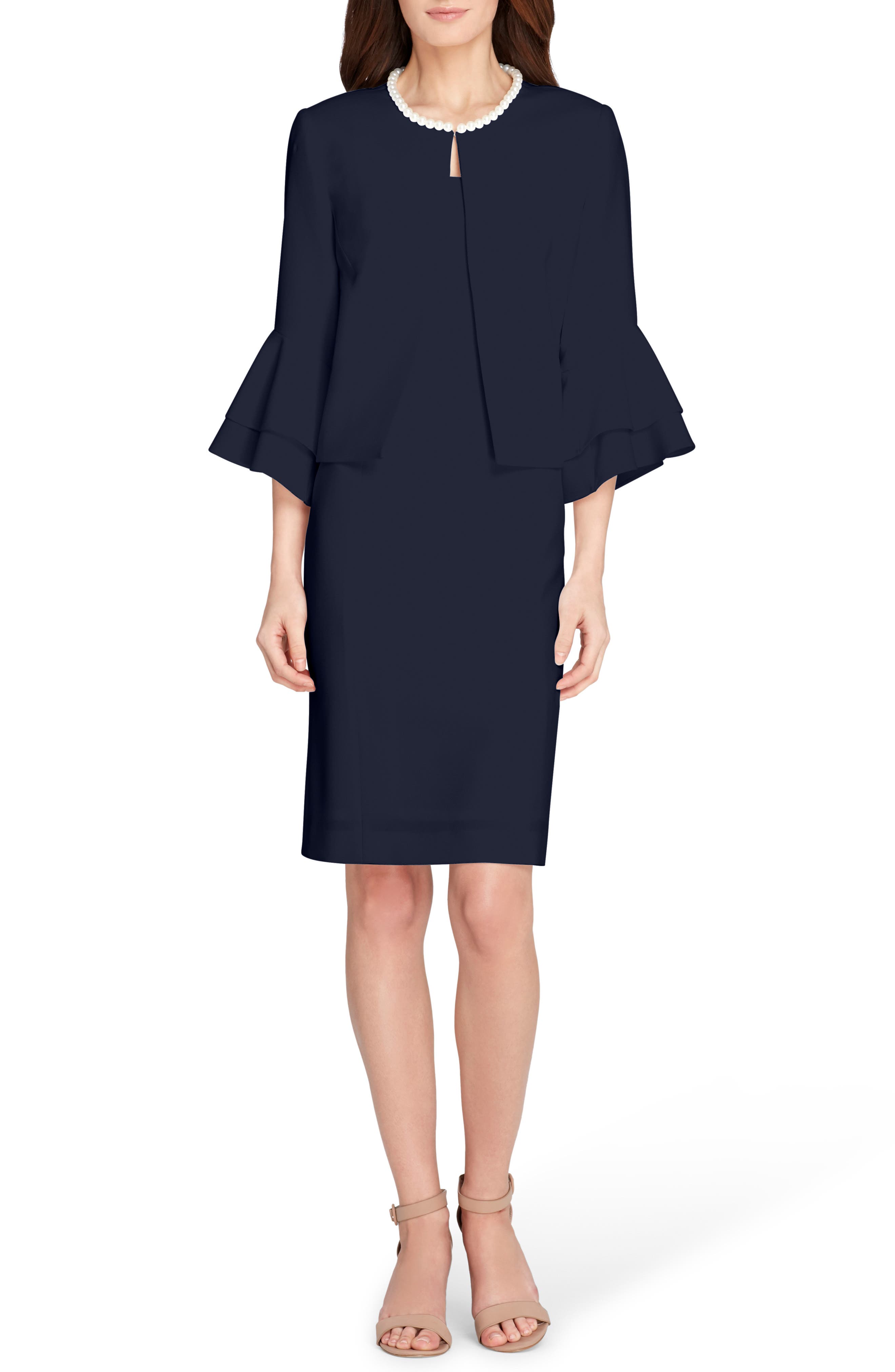 Imitation pearl jacket & sheath dress Clearance