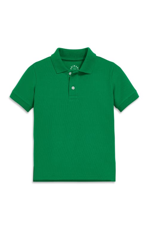 Shop Primary Short Sleeve Pique Polo In Grass