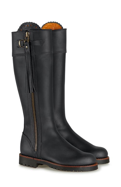 Standard Tassel Knee High Boot in Black