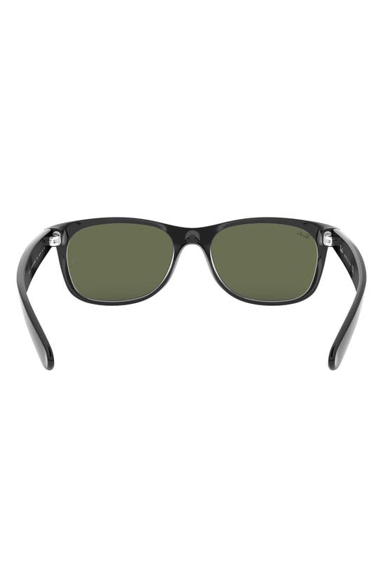 Shop Ray Ban Ray-ban New Wayfarer 55mm Rectangular Sunglasses In Black