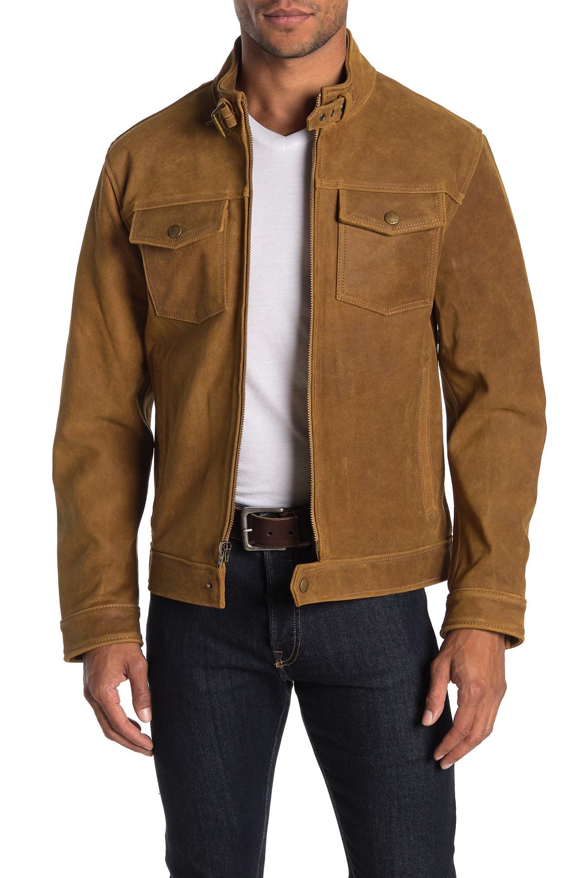 frye men's leather jacket