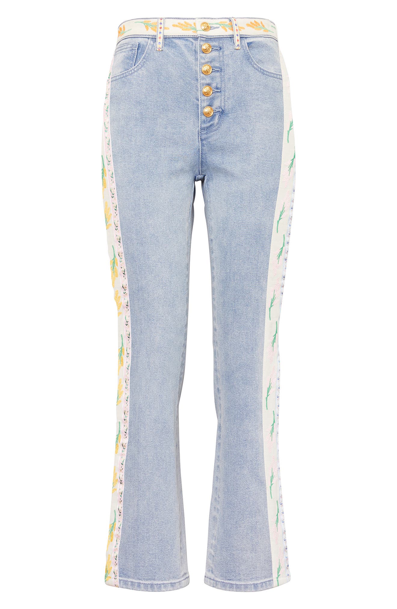 grey embellished jeans