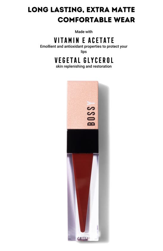 Bossy Cosmetics Power Women Essentials Liquid Lipstick In Powerful