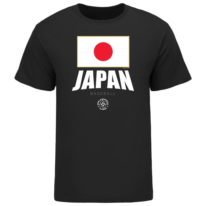 Men's LEGENDS Black Japan Baseball 2023 World Classic Federation T-Shirt Size: Extra Large