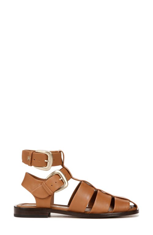 Sam Edelman Dawn Ankle Buckle Sandal Saddle Leather In Saddle Se