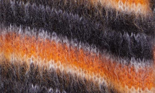 Marni Cardigan In Multicolor Mohair In Black