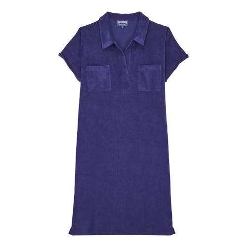 VILEBREQUIN SOLID ORGANIC TERRY POLO DRESS 