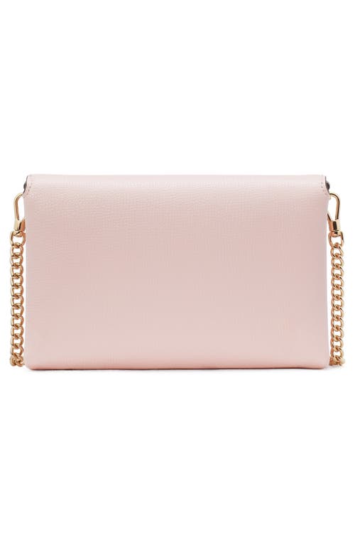 Shop Kate Spade New York Carlyle Leather Wallet On A Chain In Crepe Pink