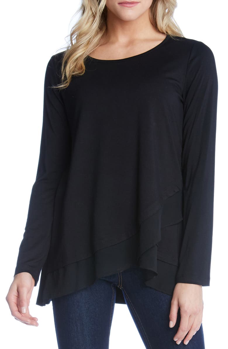 Karen Kane Asymmetrical Hem Top | Nordstrom