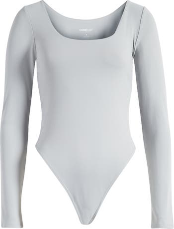 BP. Long Sleeve Henley Organic Cotton Blend Thermal Bodysuit