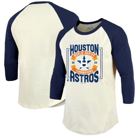 MLB Houston Astros Gold Collection Long Sleeve Tri-Blend T-Shirt