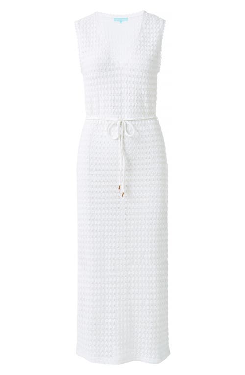 Melissa Odabash Annabel Open Stitch Cover-up Dress In White