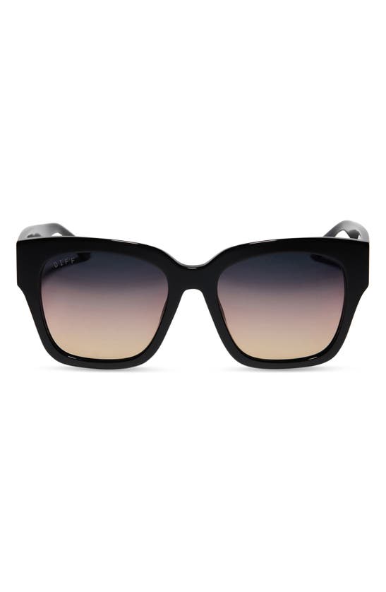 Diff Bella Ii 54mm Polarized Gradient Square Sunglasses In Brown