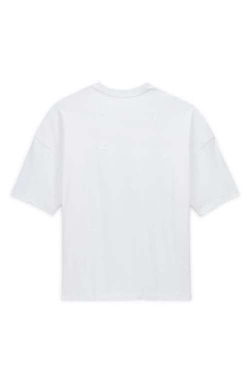 Shop Nike X Jacquemus Logo Cotton T-shirt In White