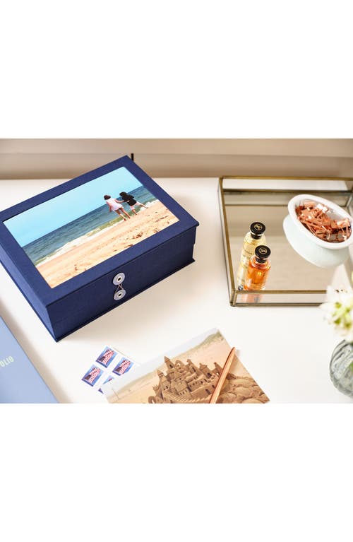 Savor Story Vault Keepsake Box In Blue/ Neutral
