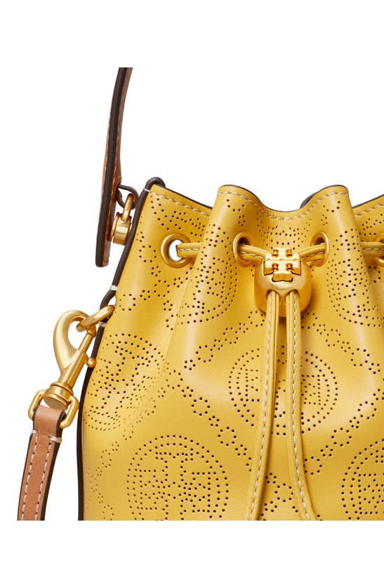 Tory Burch Willa Mini Bucket Bag Golden Sunset Details : Gold Tone