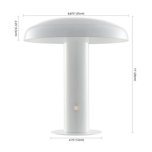 Jonathan Y Suillius Led Table Lamp In White