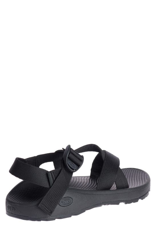 Shop Chaco Z/cloud Sport Sandal In Solid Black Black