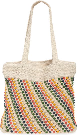 Madewell Beaded Crochet Tote Bag | Nordstrom