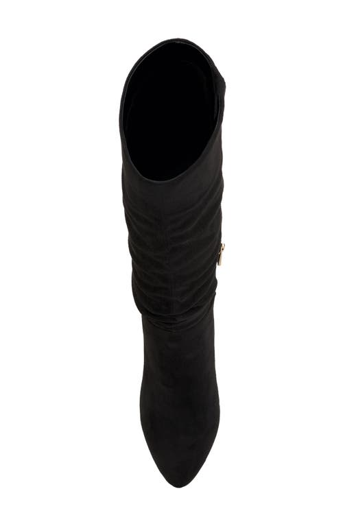 Jessica Simpson Minerva Womens Faux Suede Tall Knee-high Boots In Black/black