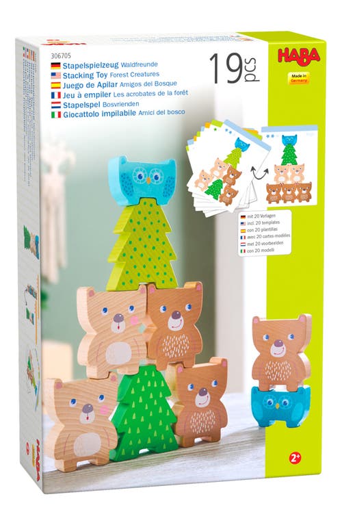 HABA Forest Creatures Stacking Toy in Green Multi at Nordstrom