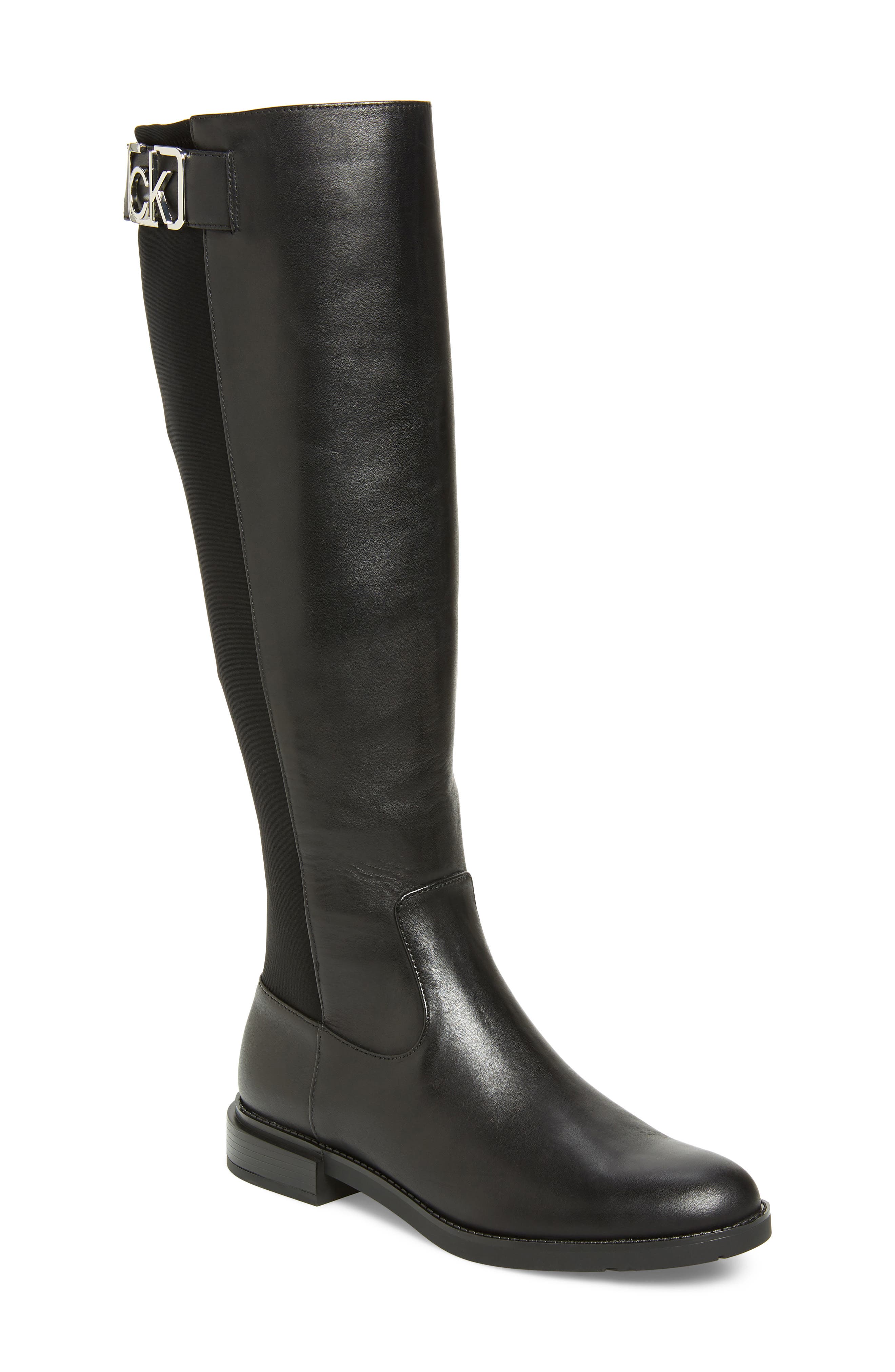 UPC 194060160818 product image for Women's Calvin Klein Ada Knee High Boot, Size 7 M - Black | upcitemdb.com