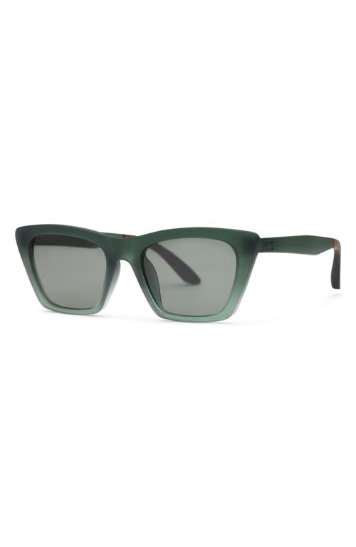 Toms Sahara 54mm Cat Eye Sunglasses In Spruce Crystal Fade/green