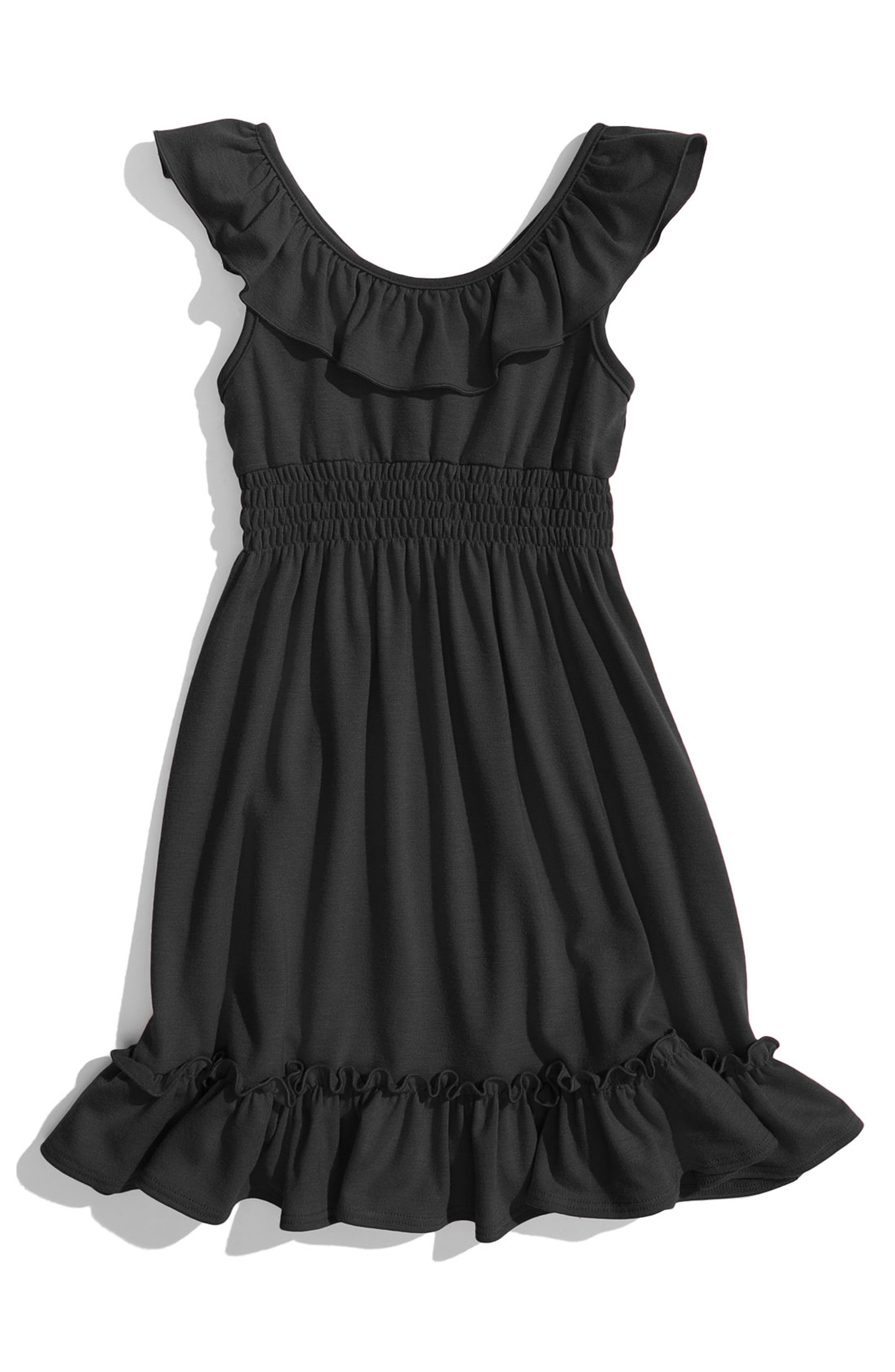 Zunie Ruffle Dress (Little Girls) | Nordstrom