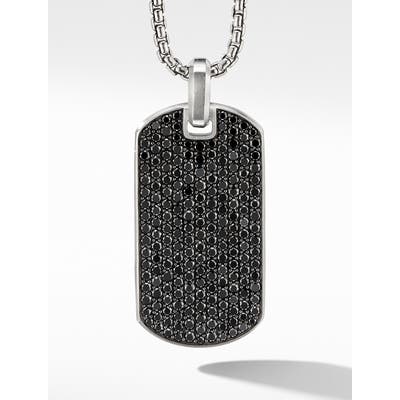 David Yurman Streamline Tag With Black Diamonds