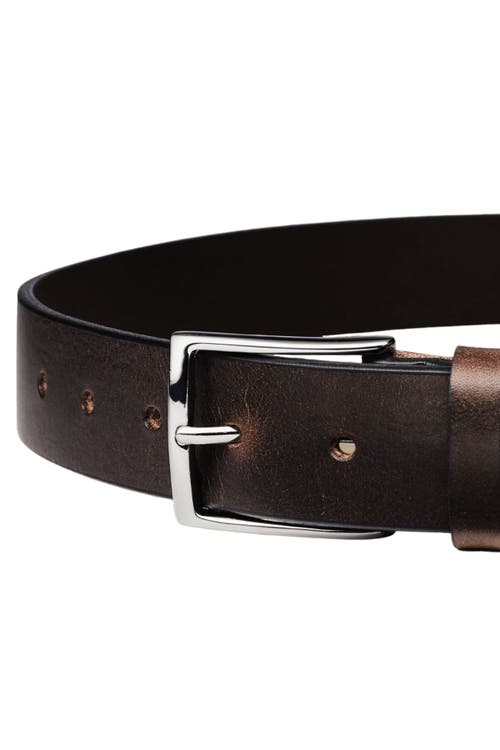Leather Chino Belt in Brown