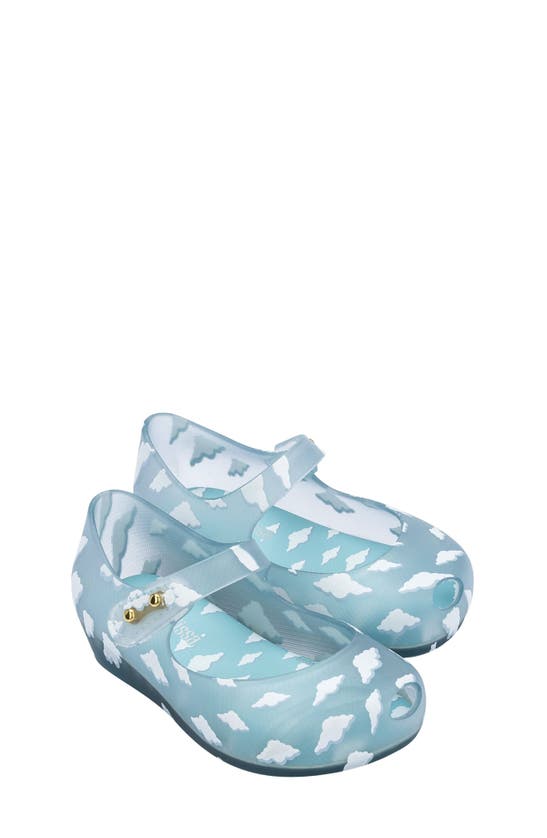 Mini Melissa Kids' Ultragirl Sunny Day Mary Jane In Clear Blue