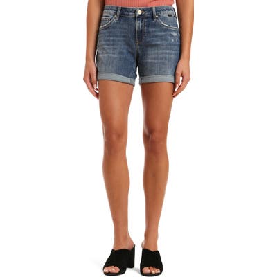 Mavi Jeans Pixie Rolled Hem Denim Shorts, Blue