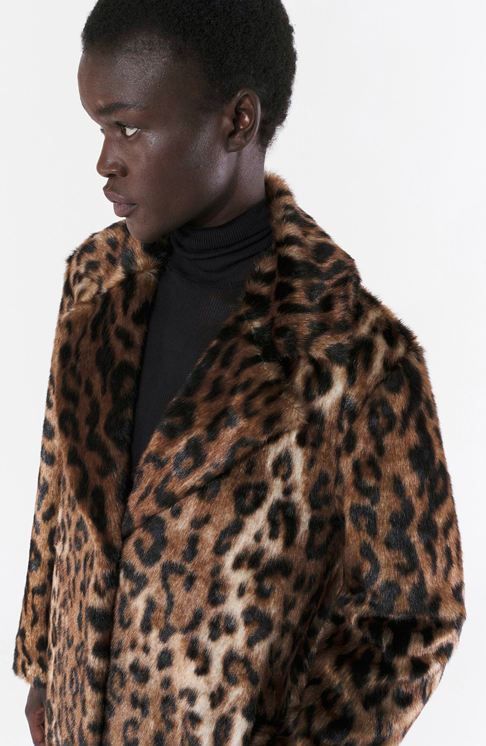 Apparis Tikka Leopard Print Faux Fur Coat | Nordstrom