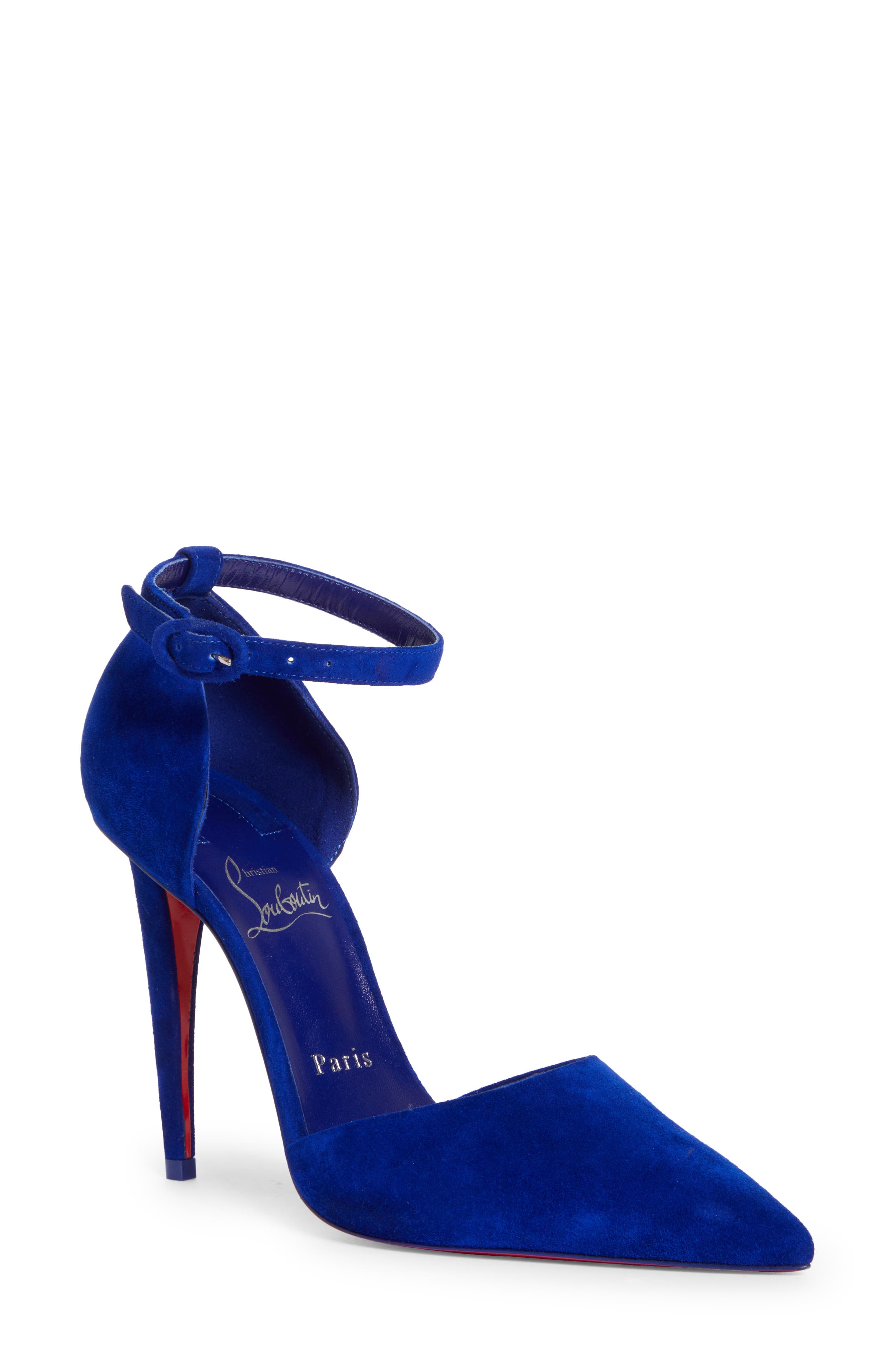 Royal Blue Blue Suede Louboutin Heels Christian Louboutin Royal