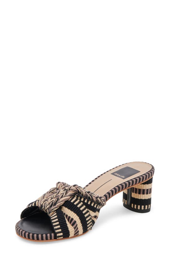 Shop Dolce Vita Dallie Slide Sandal In Black Multi Woven