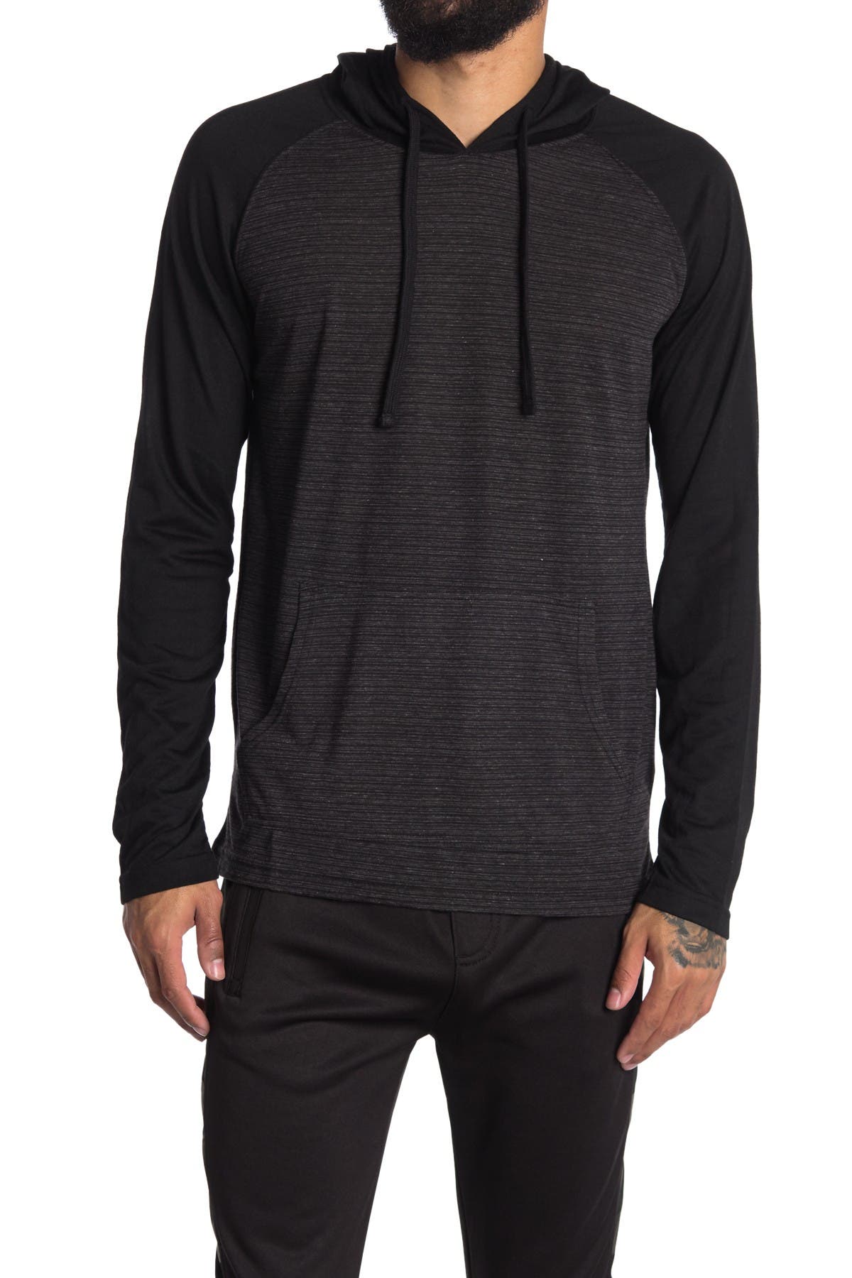Burnside Colorblock Raglan Sleeve Hoodie In Open Grey17