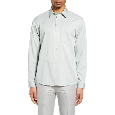 Club Monaco Solid Button-Up Shirt, Blue