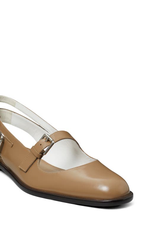 Shop Tory Burch Multibuckle Slingback Flat In Light Chai