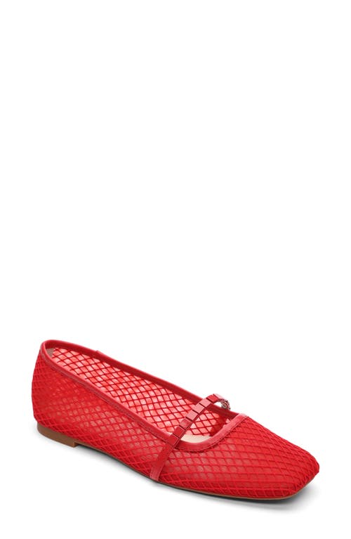 Sanctuary Chic Mary Jane Flat in Coral Red 